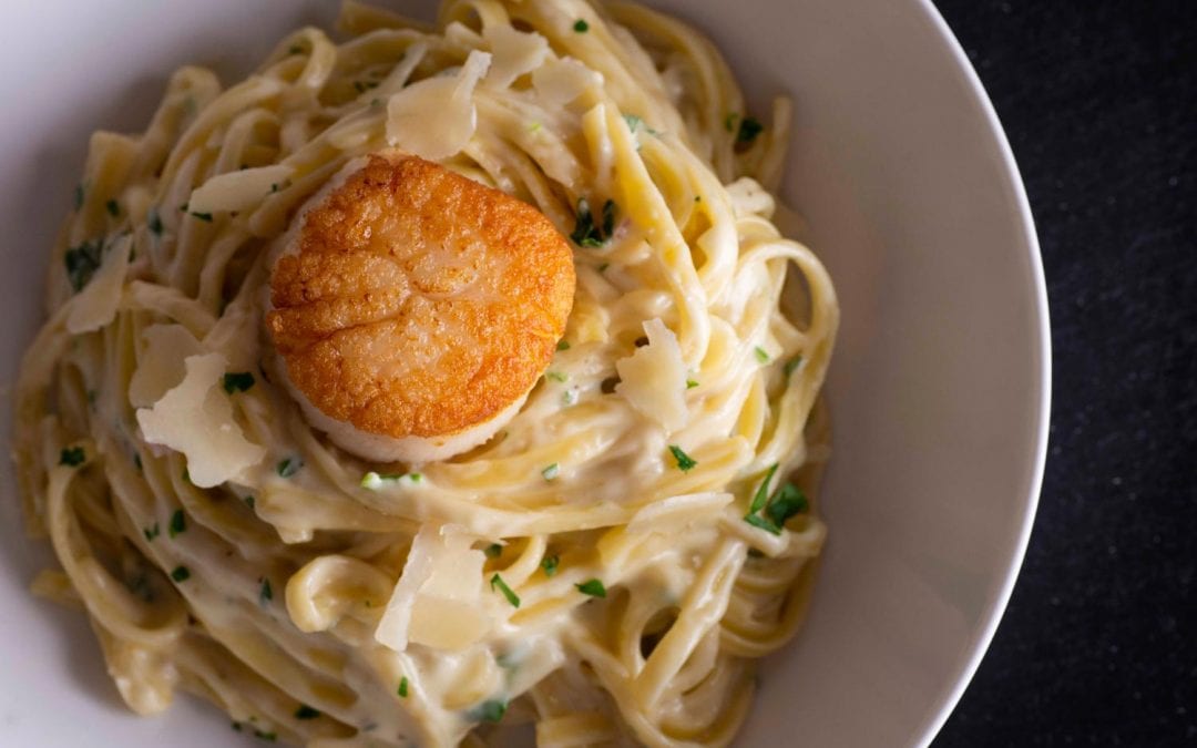 Scallop Linguine Alfredo